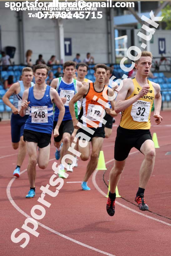 Senior mens 800 metres, Northern Senior and Under-20s Champs., Sports City, Manchester. Photo: David T. Hewitson/Sports for All Pics